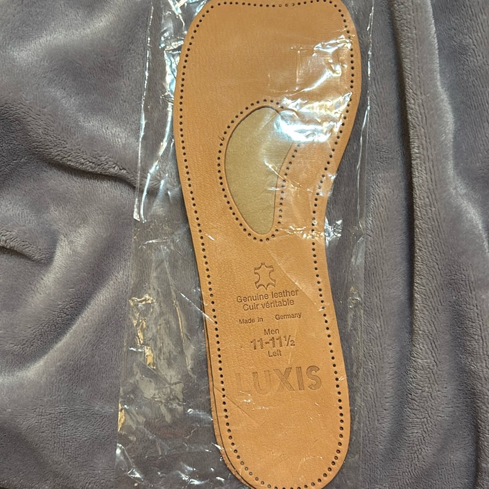 NWT Luxis genuine leather insoles